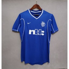 Rangers 99/01 Home Blue Soccer Jersey